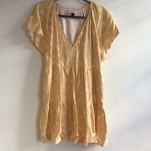 Universal Thread Yellow V-Neck Dress